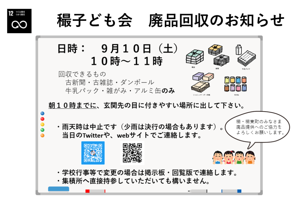 廃品回収案内ポスター